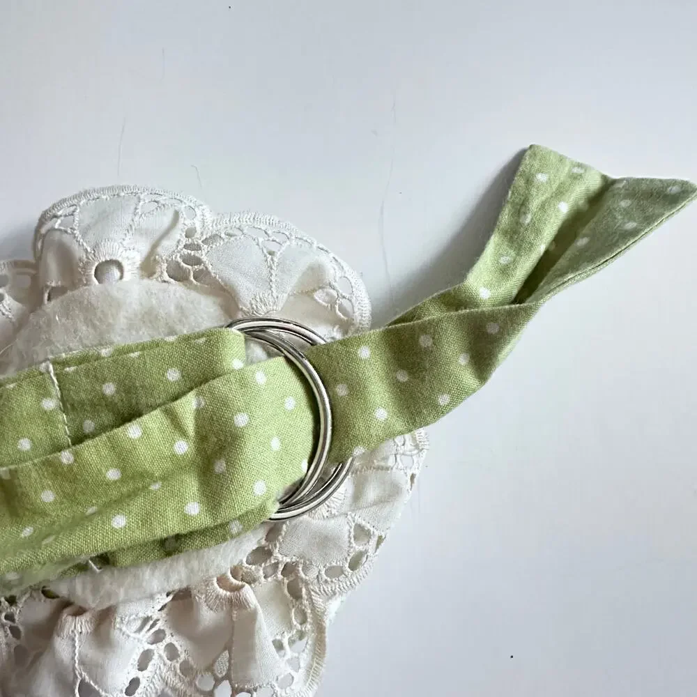 Persnickety Green and Gray Floral Hair Wrap or Belt - 48 Inches